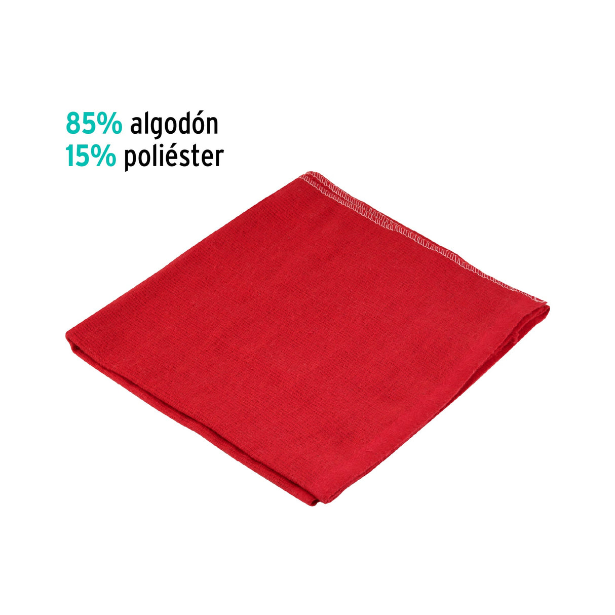 Franela Roja de Algodón de 1 m, Klintek