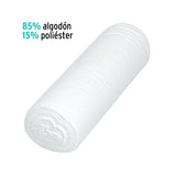 Rollo de 25 m de Franela Blanca de Algodón, Klintek