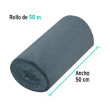 Rollo de 50 m de Franela Gris de Algodón, Klintek