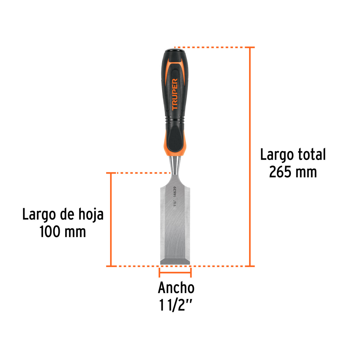 Formón 1-1/2' Mango Comfort Grip, Truper