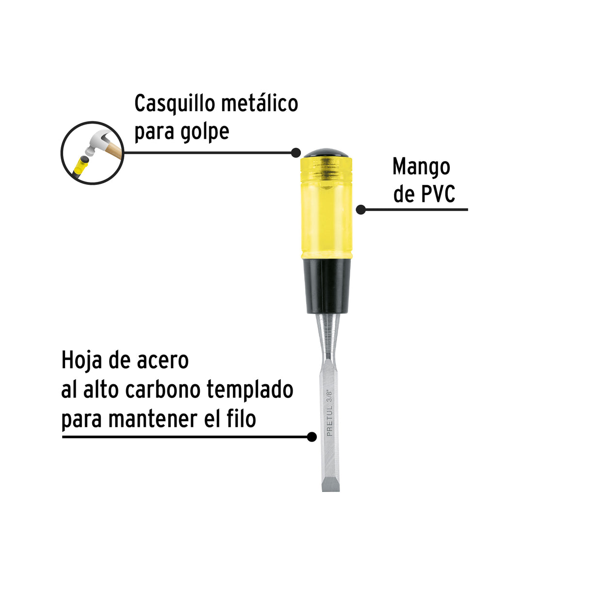 Formón 3/8', Pretul