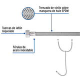 Manguera 'T' Lavabo/Fregadero, Vinilo, 1/2'x1/2'x1/2', 55 cm