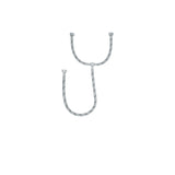 Manguera 'T' Lavabo/Fregadero, Acero Inox, 1/2'x1/2'x1/2', 55 cm