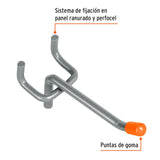 Gancho Recto de 2' para Perfocel y Panel Ranurado, Truper