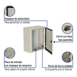 Gabinete Metálico, 300 X 250 mm, Volteck