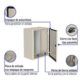 Gabinete Metálico, 400 X 300 mm, Volteck
