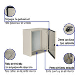 Gabinete Metálico, 400 X 400 mm, Volteck