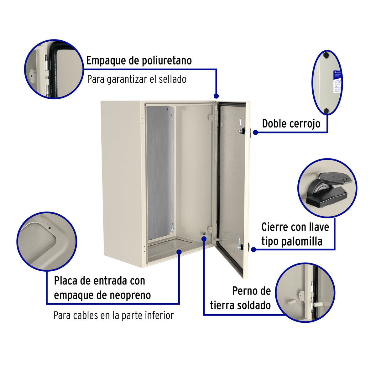 Gabinete Metálico, 600 X 400 mm, Volteck