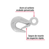 Gancho Eslinga de Acero Forjado 5/8', Carga 1000 kg, Fiero