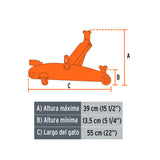 Gato Hidráulico de Patín 2.5T, Elevación Rápida, con Maletín