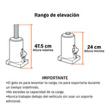 Gato Hidráulico de Botella de 21 Ton, Truper