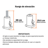 Gato Hidráulico de Botella de 50 Ton, Truper