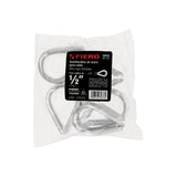 Bolsa con 5 Guardacabos para Cable de Acero de 1/2', Fiero