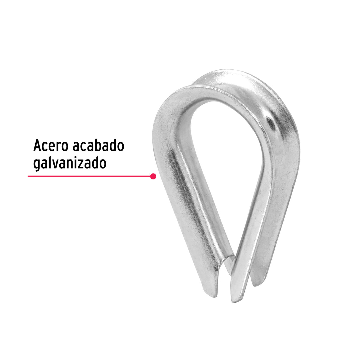 Bolsa con 5 Guardacabos para Cable de Acero de 3/8', Fiero