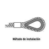Bolsa con 5 Guardacabos para Cable de Acero de 5/16', Fiero