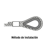 Bolsa con 5 Guardacabos para Cable de Acero de 7/16', Fiero