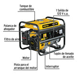 Generador Portátil 1 kW Motor a Gasolina, Pretul