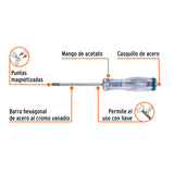 Desarmador de Cruz de Golpe 1/4' X 4', Truper Expert
