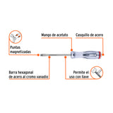 Desarmador Plano de Golpe 1/4' X 4', Truper Expert