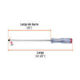 Desarmador Plano de Golpe 3/8' X 10', Truper Expert