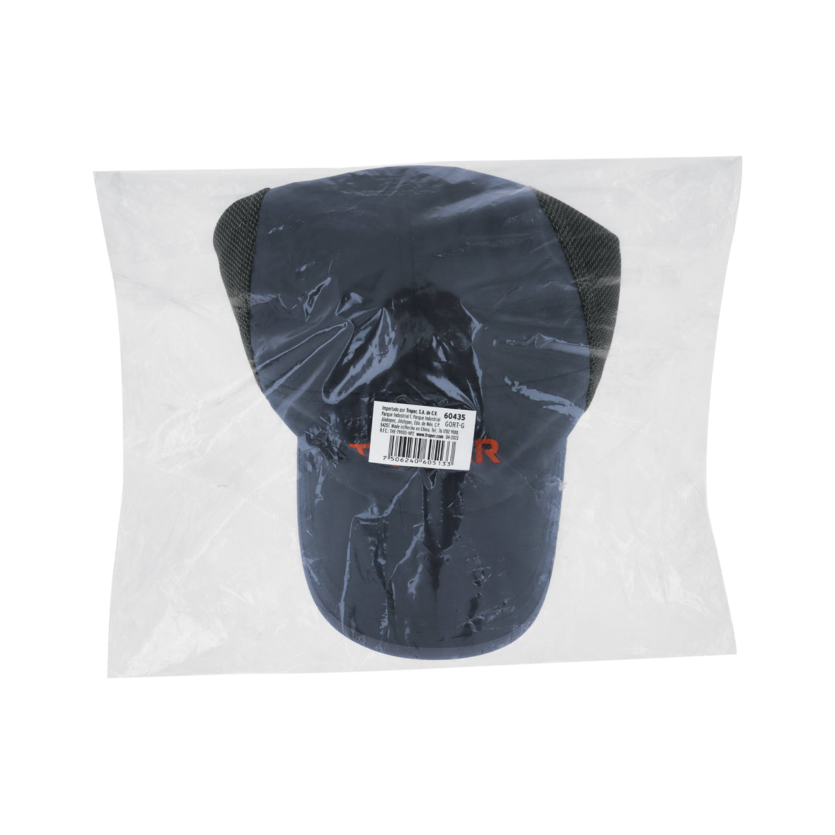 Gorra Color Gris, 100% Poliéster, Truper