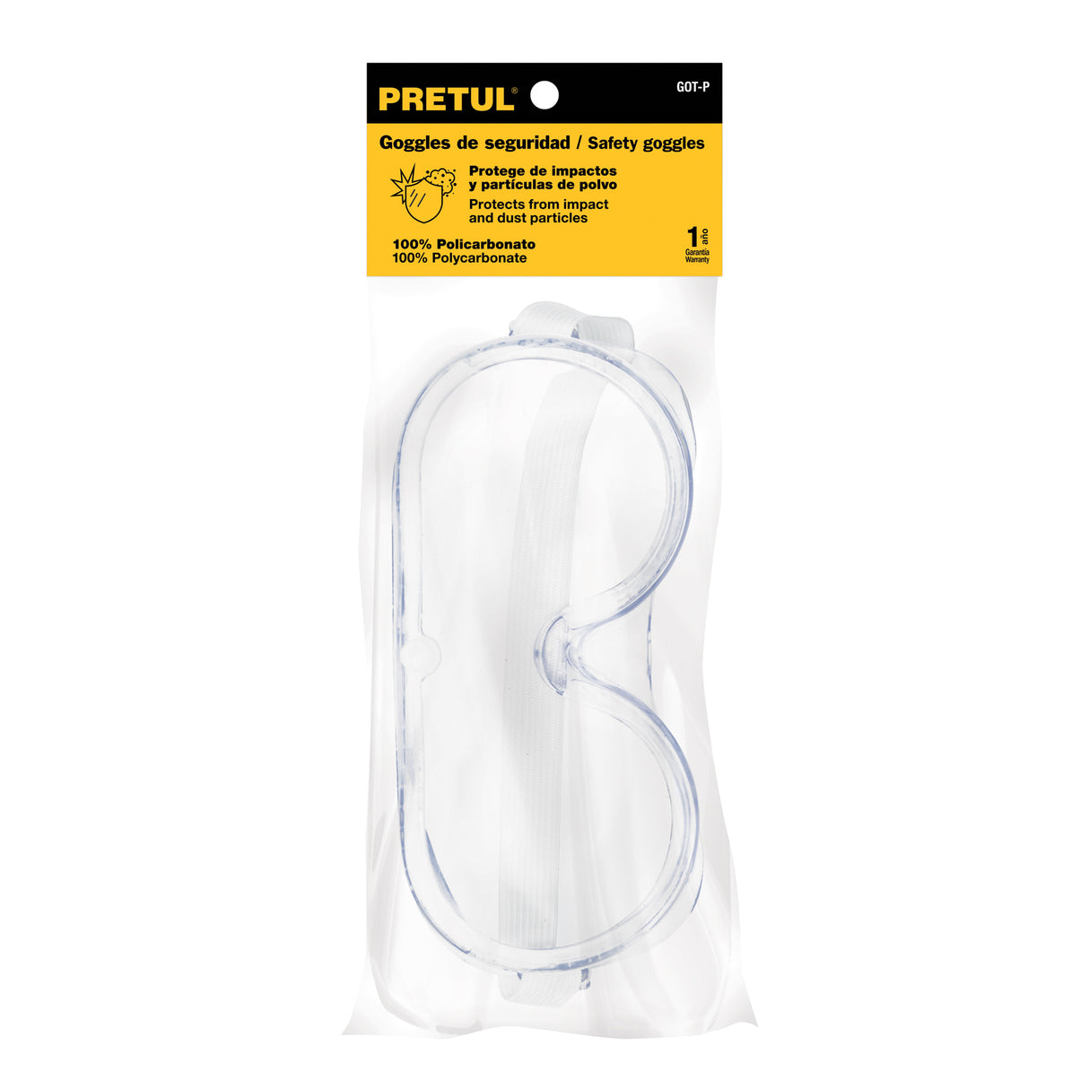 Goggles de Seguridad con Ventilación Directa, Pretul