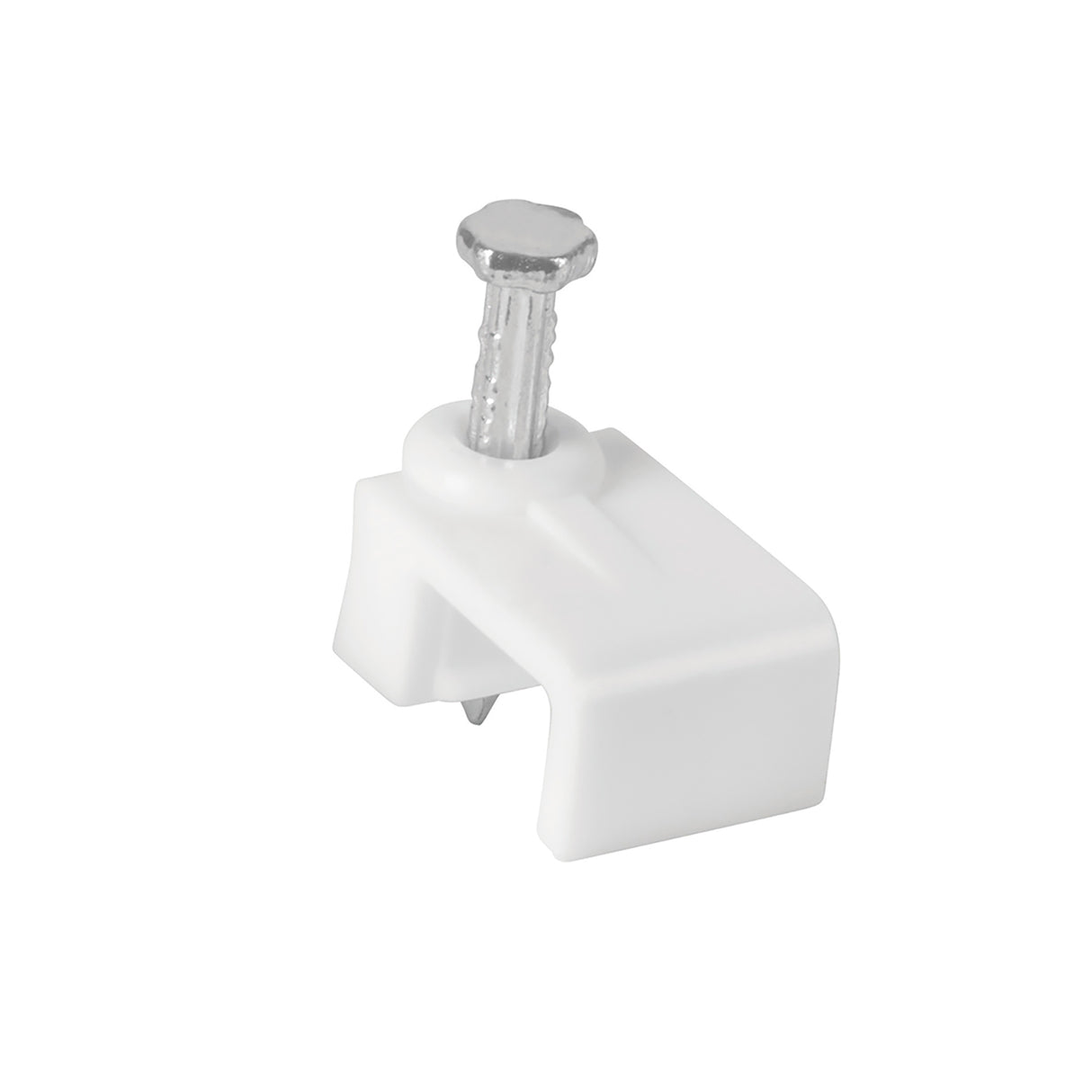 Bolsa con 500 Grapas Blancas de 5 X 8.5 mm para Cable Plano