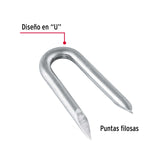 Caja con 10 kg Grapas 1-1/2' Galvanizadas para Alambre de Púas