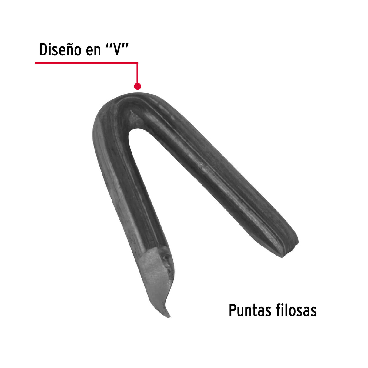 Caja con 10 kg de Grapas 1' Negras para Alambre de Púas, Fiero