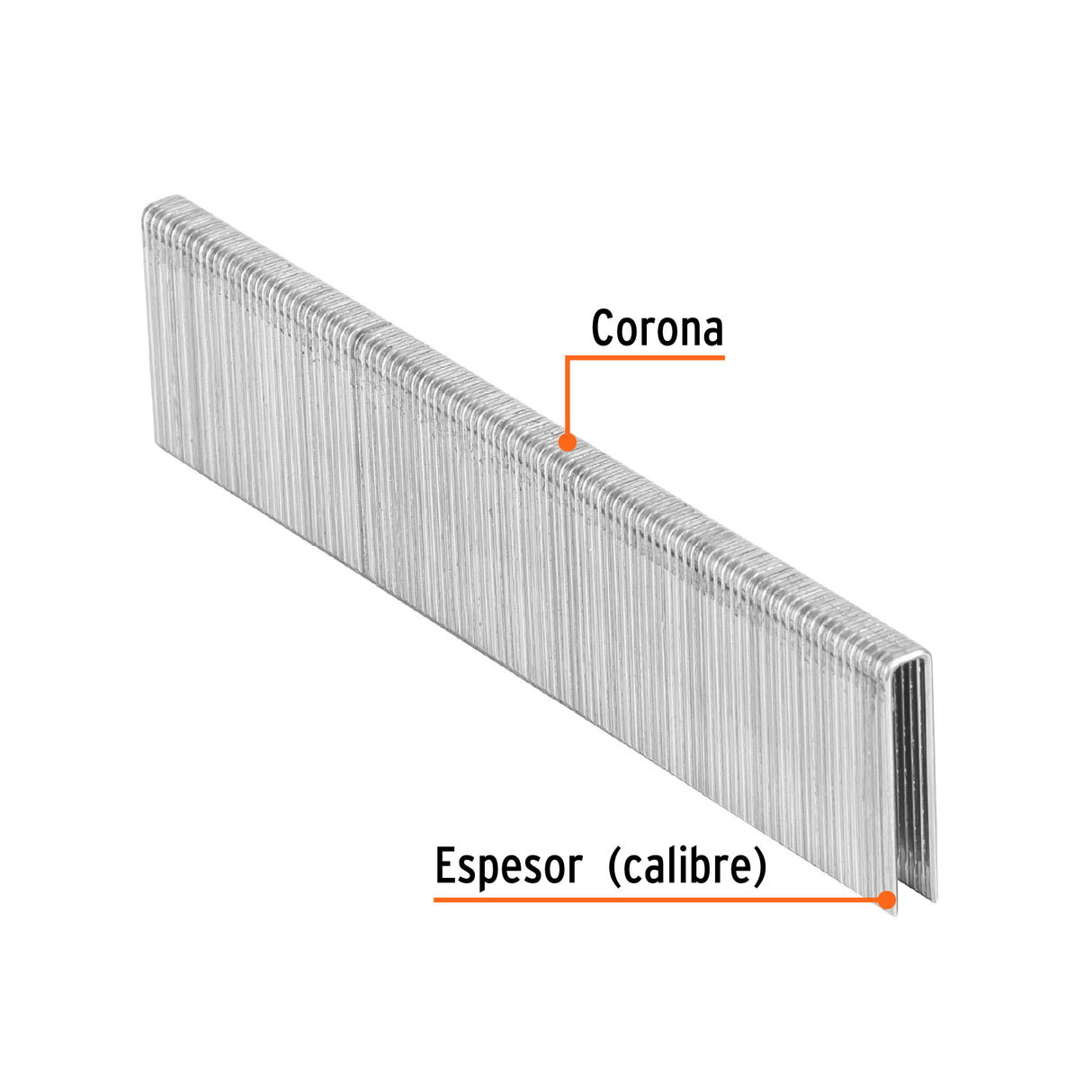 Caja con 5000 Grapas Corona 1/4' Calibre 18, 28 mm para ENNE-120