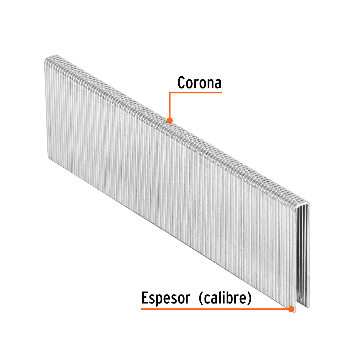 Caja con 5000 Grapas Corona 1/4' Calibre 18, 35 mm para ENNE-120