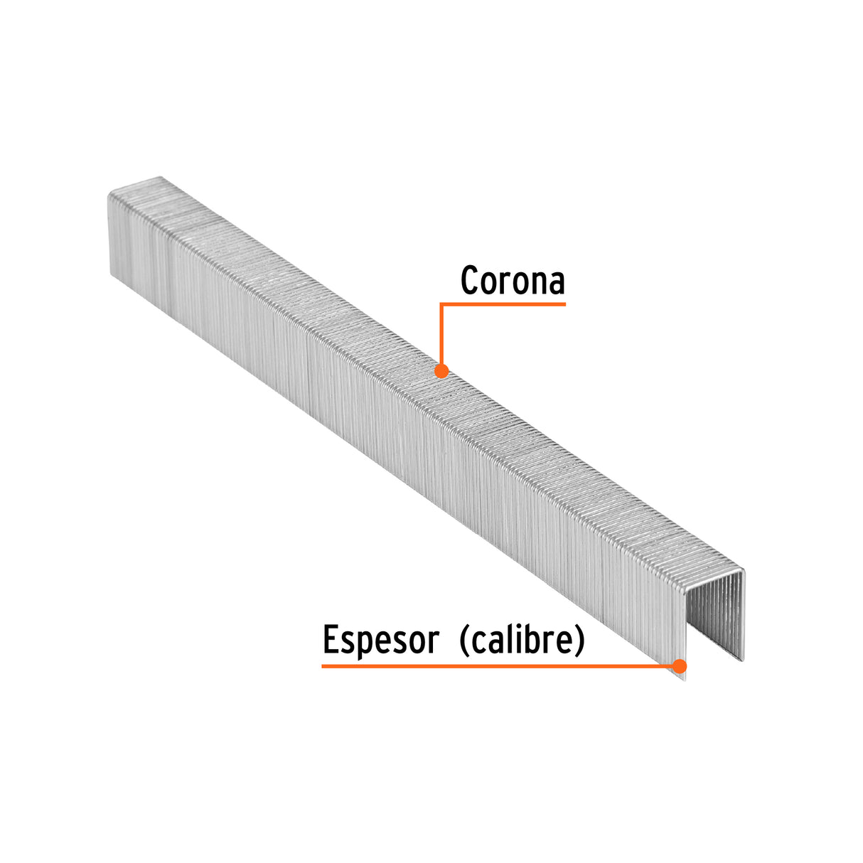Caja con 5000 Grapas Corona 3/8' Calibre 22, 13 mm para ENNE-70
