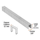 Caja con 5000 Grapas Corona 3/8' Calibre 22, 13 mm para ENNE-70