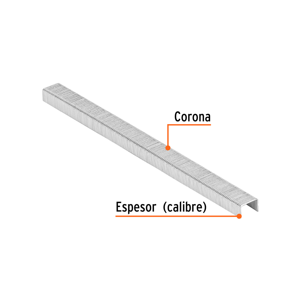 Caja con 5000 Grapas Corona 3/8' Calibre 22, 6 mm para ENNE-70