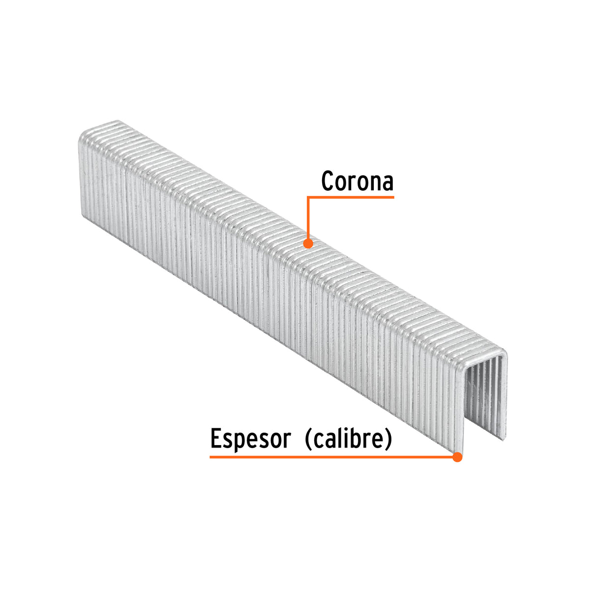 Caja con 1000 Grapas Corona 7/16' Cal. 16, 19 mm para ENNE-160