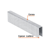Caja con 1000 Grapas Corona 7/16' Cal. 16, 25 mm para ENNE-160