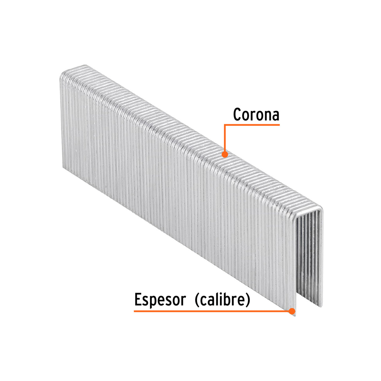 Caja con 1000 Grapas Corona 7/16' Cal. 16, 32 mm para ENNE-160