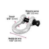 Grillete de Acero Forjado 5/16', Fiero