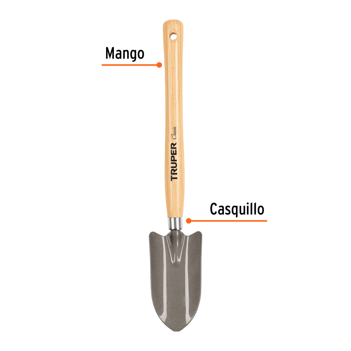 Cuchara para Jardín, Mango de 12-1/4', Truper
