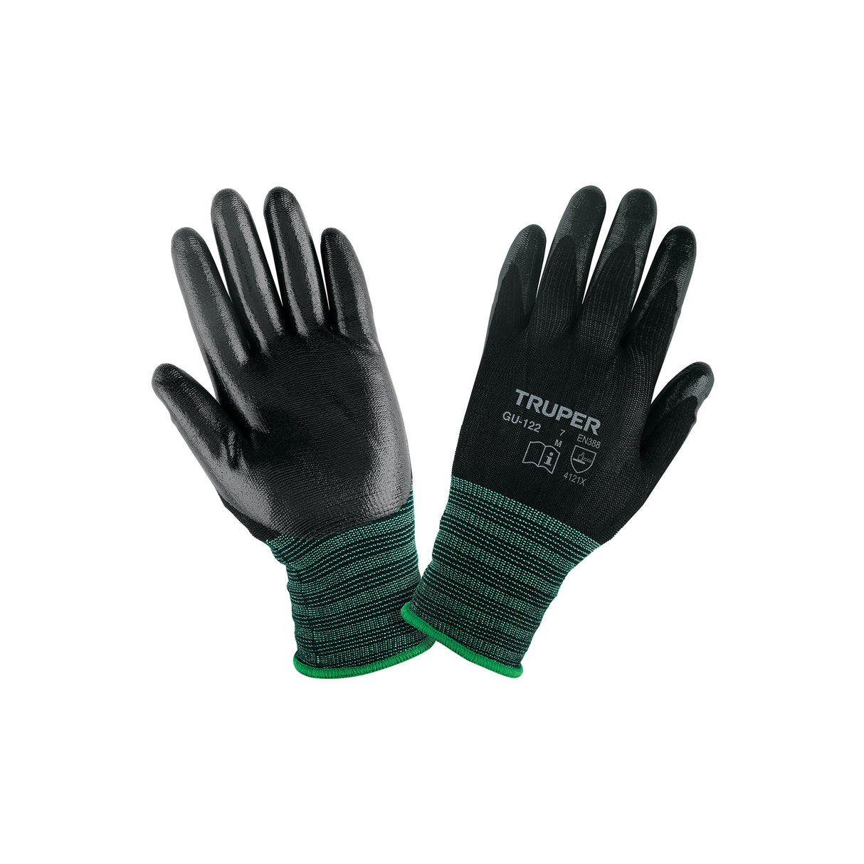 Guantes de Nylon Recubiertos de Nitrilo, m, Truper