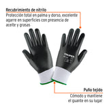 Guantes de Poliéster Recubiertos de Nitrilo, g, Truper