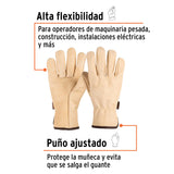 Guantes de Piel de Res Tipo Operador, Truper