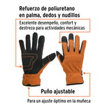 Guantes para Mecánico, Palma Reforzada, Truper