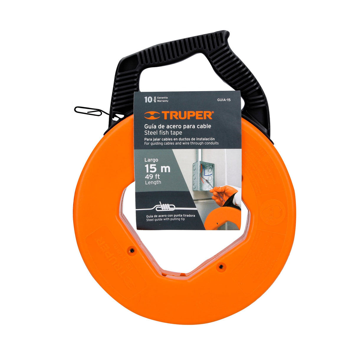 Guía de Acero de 15 m para Cable, Truper