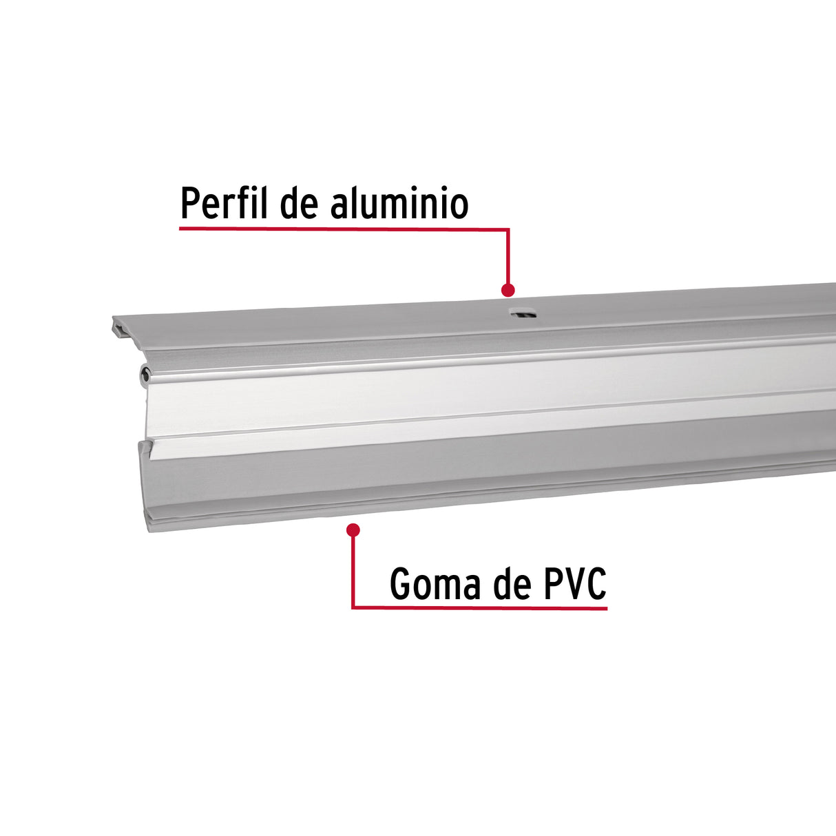 Guardapolvo Automático 100 cm Aluminio, Hermex