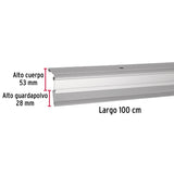 Guardapolvo Automático 100 cm Aluminio, Hermex