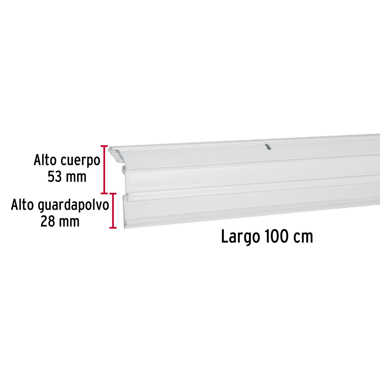 Guardapolvo Automático 100 cm Blanco, Hermex