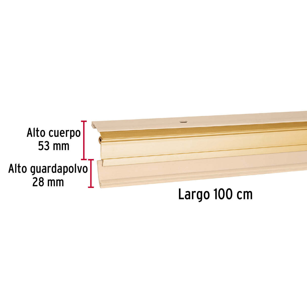 Guardapolvo Automático 100 cm Dorado, Hermex