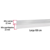 Guardapolvo Fijo de 100 cm, Aluminio, Hermex