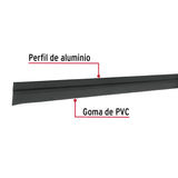 Guardapolvo Fijo de 100 cm, Negro, Hermex